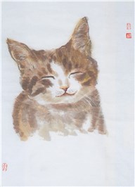 郑东青《猫趣5》